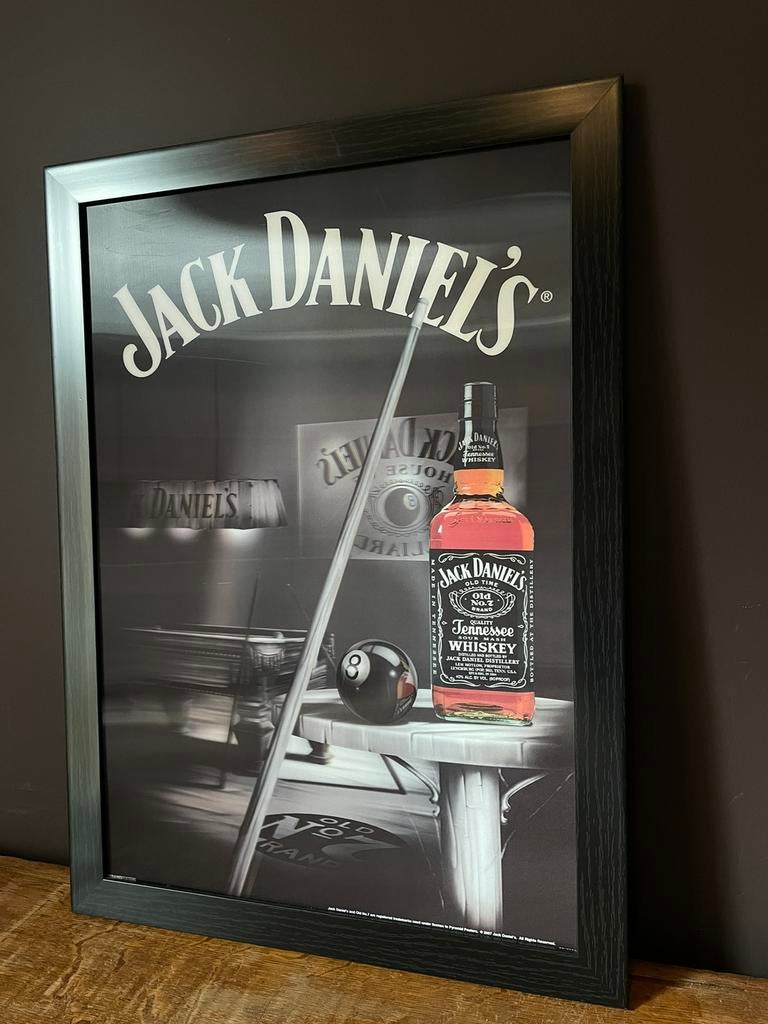 Cadre effet 3D Jack Daniel’s, Comme neuf, Bois