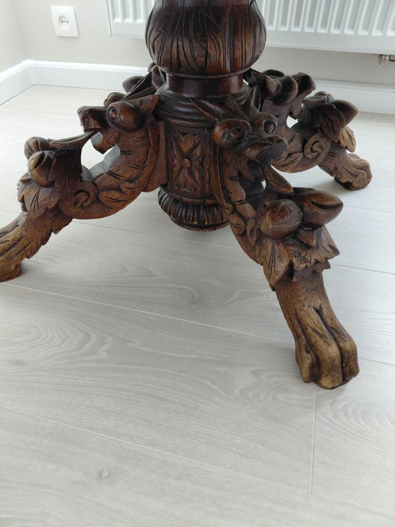 Salontafel antieke eikenhout  rond breed 102.  Hoogte 55cm, Huis en Inrichting, Tafels | Salontafels, Ophalen, 50 tot 75 cm, 50 tot 100 cm