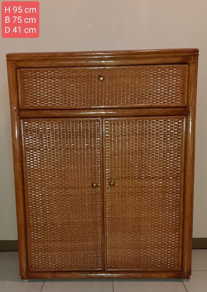 Vintage rotan kastje, Huis en Inrichting, Ophalen