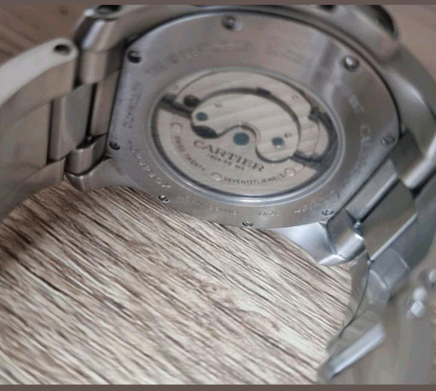 Heren horloge 40mm calibre de cartier, Kleding | Heren, Overige Herenkleding, Ophalen of Verzenden