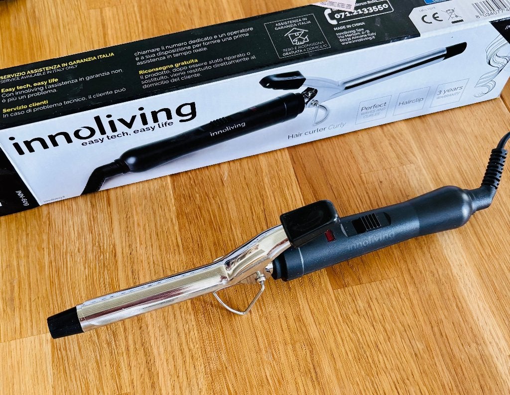 Fer à boucler Innoliving INN-609 – comme neuf, avec boîte, Enlèvement ou Envoi, Comme neuf, Fer à friser ou Lisseur