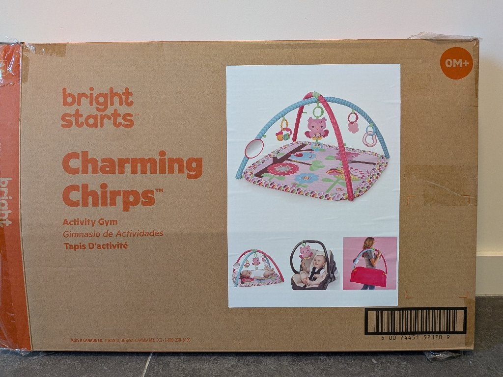 Tapis de sport pour bébé Bright Starts Charmants gazouillis, Enfants & Bébés, Enlèvement, Comme neuf