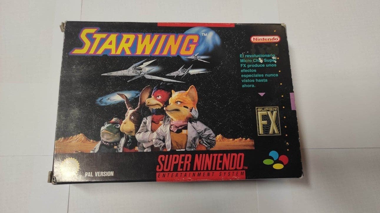 Nintendo SNES Starwing doos en gebruikershandleiding, Ophalen