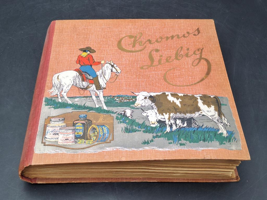 oud verzamel album Chromos Liebig, begin 1900, Ophalen of Verzenden