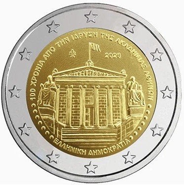 Griekenland 2026 – Academie van Athene -  2 euro UNC, Ophalen of Verzenden, Griekenland, 2 euro, Losse munt