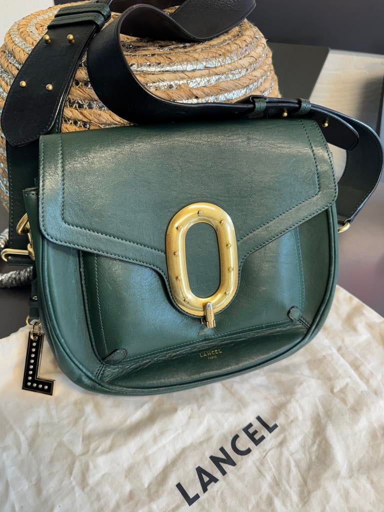 Sac Lancel modèle Romane, Handtassen en Accessoires, Tassen | Damestassen, Gebruikt, Schoudertasje, Groen, Ophalen
