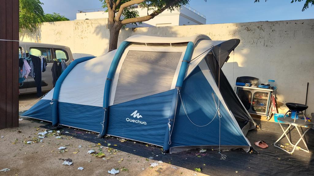 Opblaasbare tent 4 personen Fresh&Black Air Seconds 4.1, Caravans en Kamperen, Tenten, Ophalen, Zo goed als nieuw