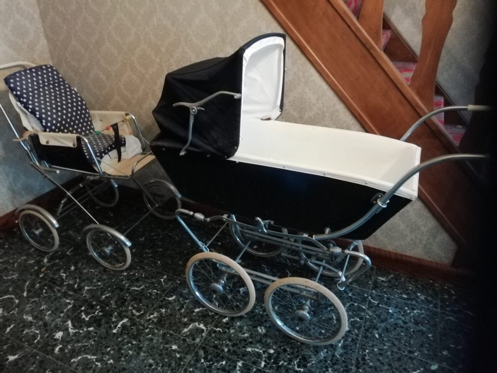 Vintage kinderkoets en kinderwagen, Antiek en Kunst, Ophalen