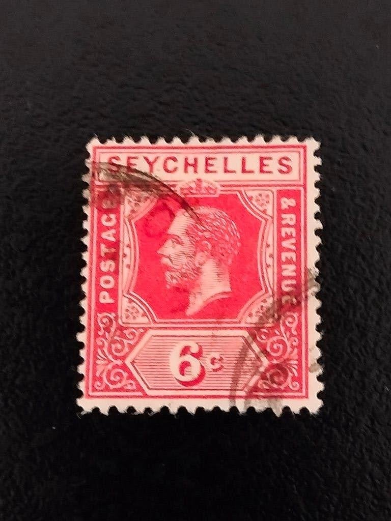 Seychelles 1917 - Le roi George V, Envoi, Autres pays, Affranchi