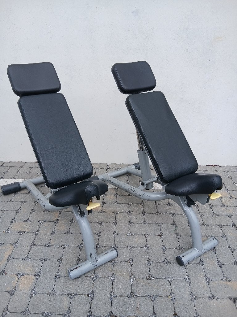 Technogym Element verstelbare bankjes, Sports & Fitness, Enlèvement, Utilisé, Bras, Banc d'exercice