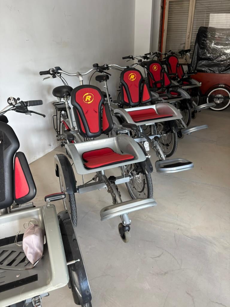 rolstoelfietsen met ondersteuning veel keuze+garantie, Fietsen en Brommers, Versnellingen, Zo goed als nieuw, Deels opvouwbaar