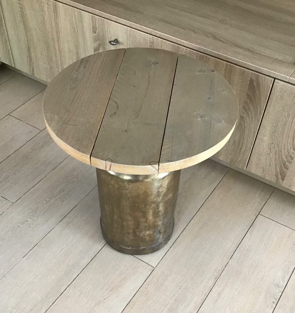 Bijzettafel, 50 tot 100 cm, Rond, Zo goed als nieuw, Ophalen