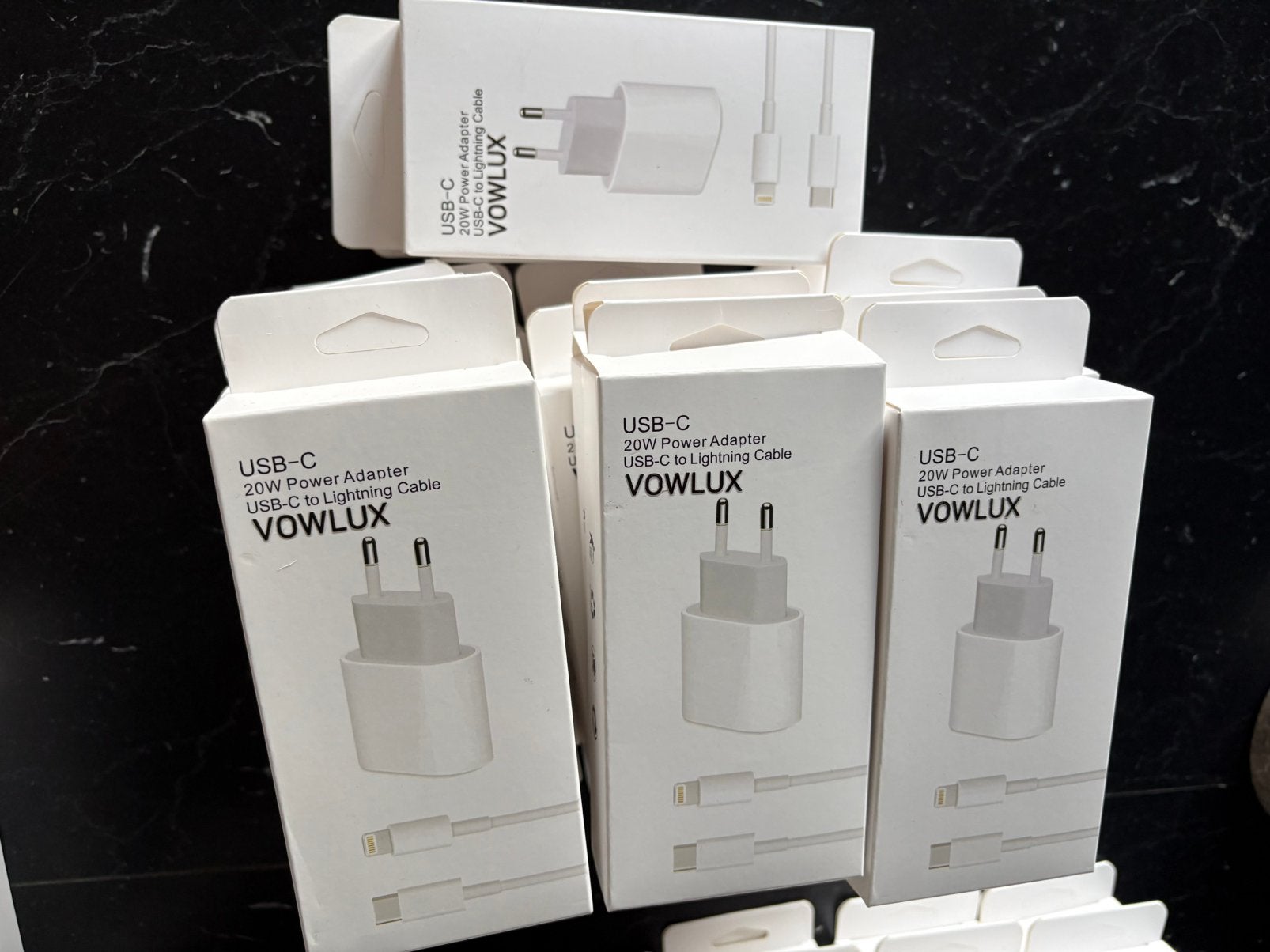 Kit de charge rapide adapteur USB-C 20W + câble Lightning 2m, Télécoms, Lightning, Autres marques, Comme neuf, Enlèvement