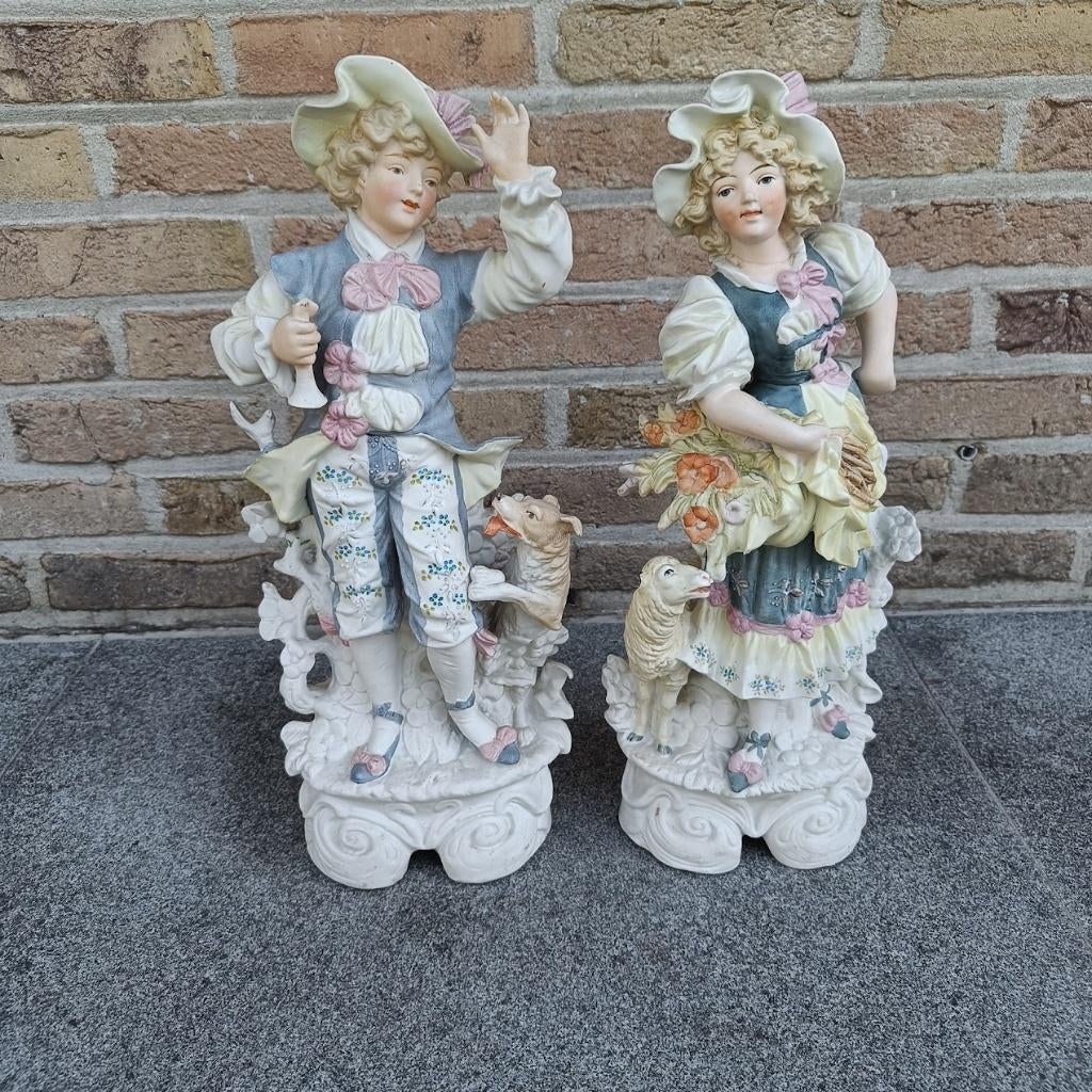 Biscuit beelden, Antiek en Kunst, Ophalen