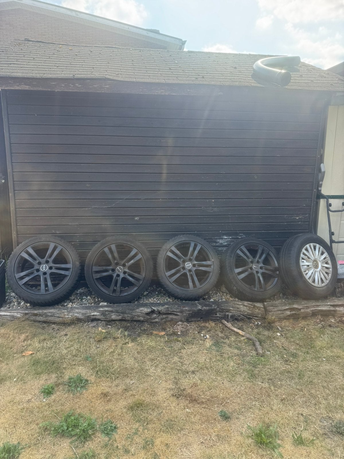 Set van 4 MAK aluminium velgen met banden van Seat Leon
