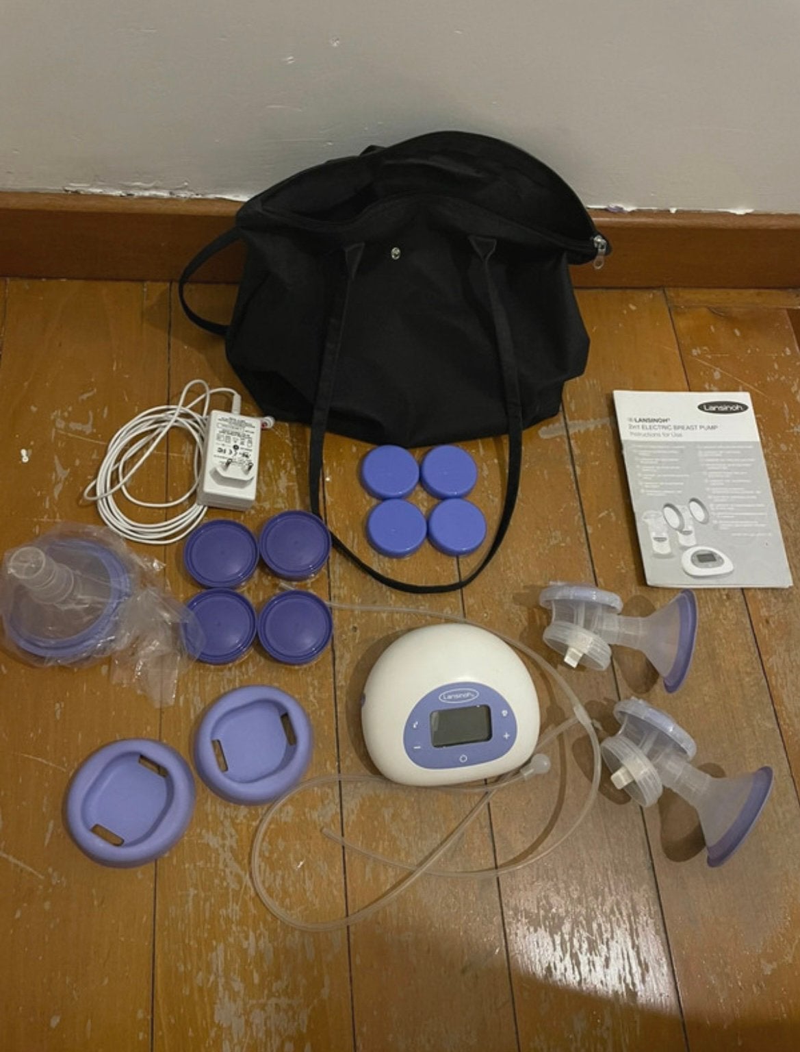 Dubbele borstkolf Lansinoh, Kinderen en Baby's, Babyvoeding en Toebehoren, Ophalen, Zo goed als nieuw, Borstkolf