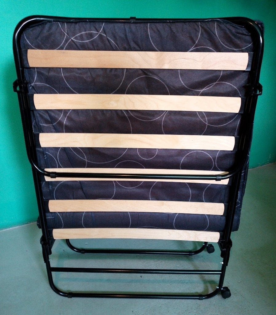 Vouwbed / Plooibed / Logeerbed, Métal, 190 cm ou moins, Noir, Une personne
