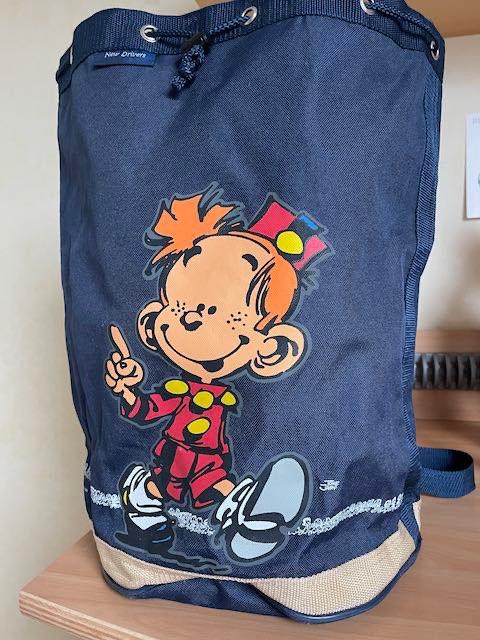Sac à dos avec figurine Spirou, Plastique souple, Moins de 35 cm, Comme neuf, Enlèvement