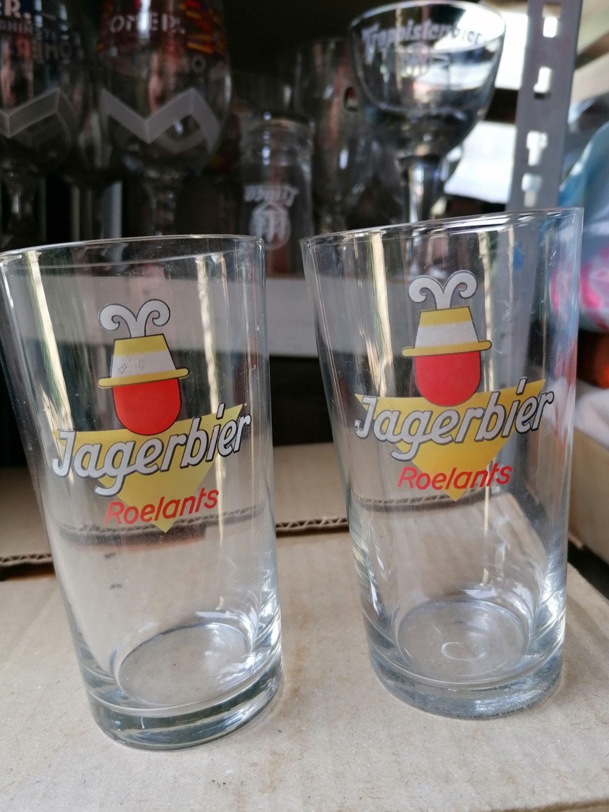 Oud decalco boerke Jagerbier/Roelants., Collections, Enlèvement ou Envoi