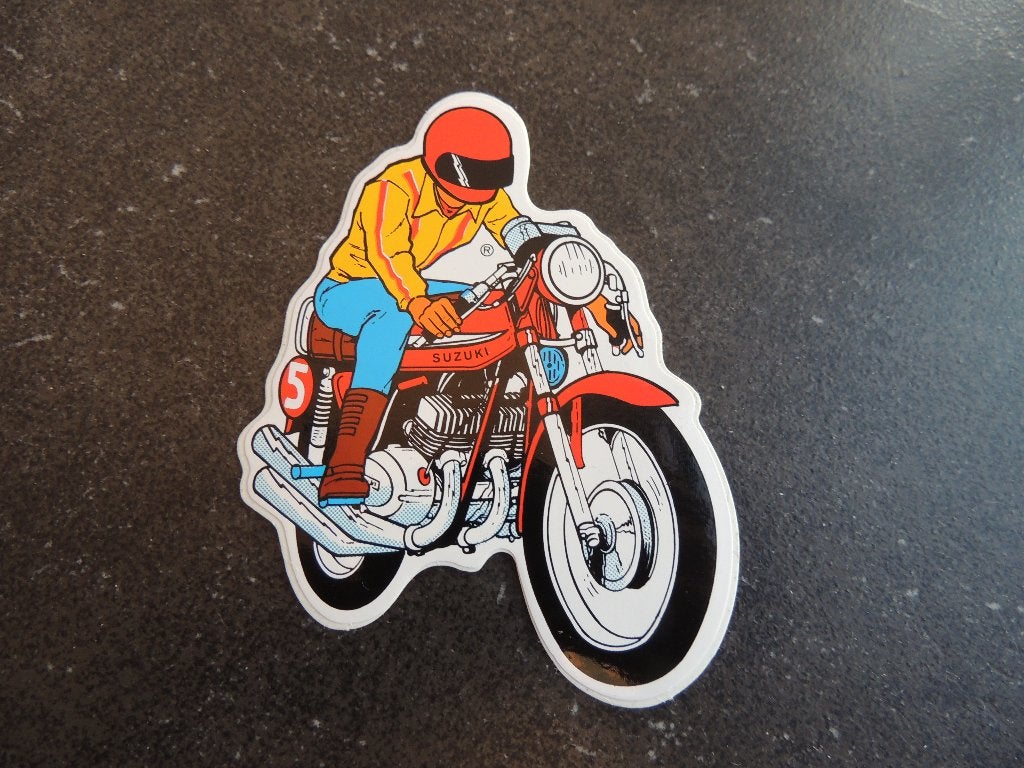 SUZUKI MOTO STICKER, Verzenden, Zo goed als nieuw