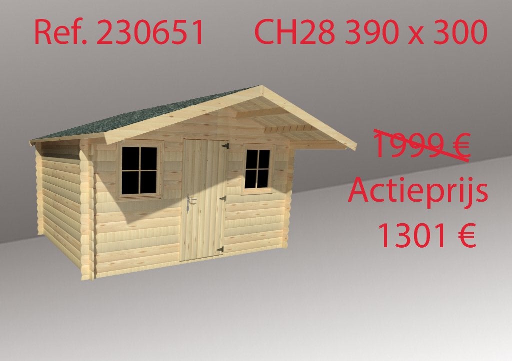Tuinhuizen, Tuin en Terras, Tuinhuizen, Ophalen, 200 tot 400 cm, Blokhut, Nieuw
