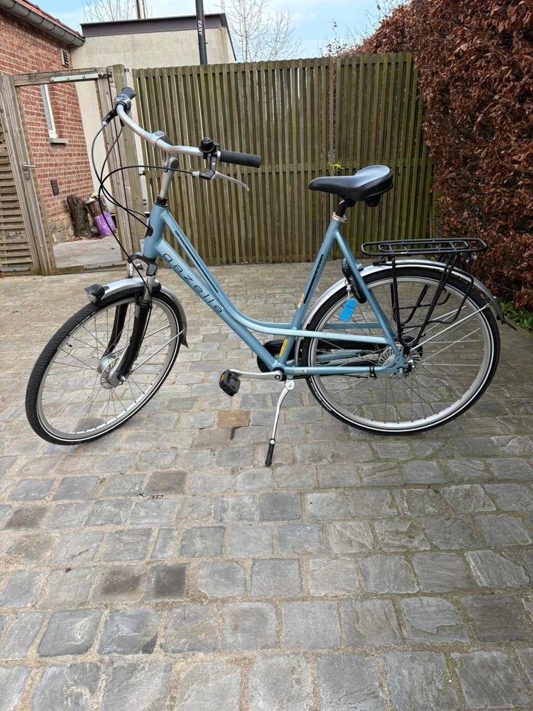 Gazelle Paris vrouwenstadsfiets maat 61 blauw, Ophalen, Zo goed als nieuw, Gazelle, Versnellingen