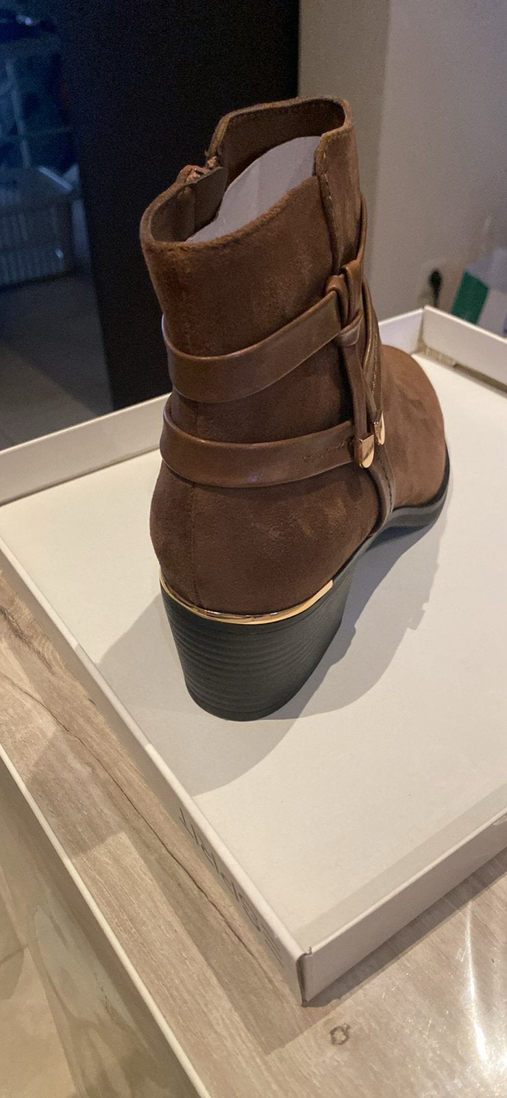 Esprit dames enkel laarzen, Ophalen, Bruin, Nieuw, Dansschoenen