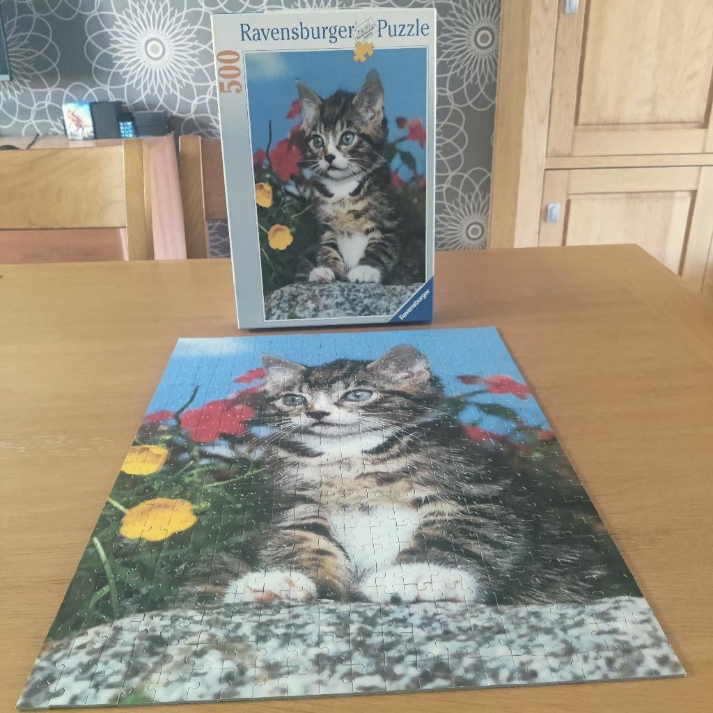 Ravensburger Kat Puzzel, Ophalen, 500 t/m 1500 stukjes, Zo goed als nieuw, Legpuzzel
