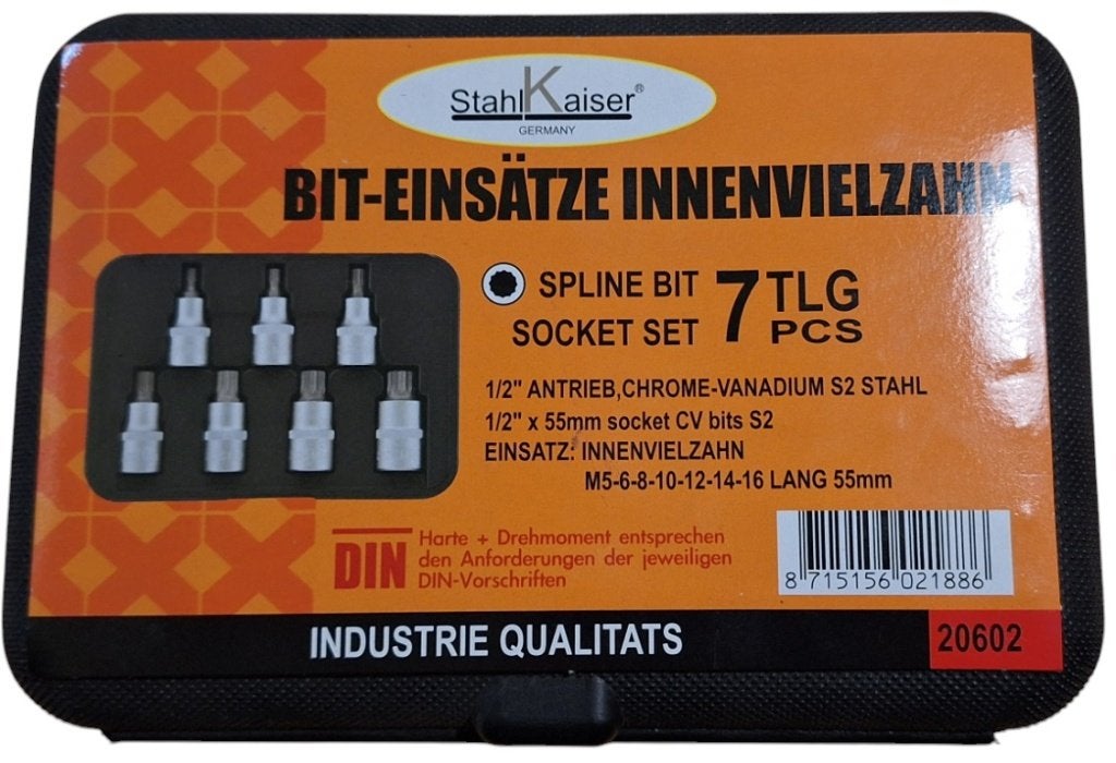 Dopset Spline 7dlg - Nieuw, Ophalen of Verzenden, Nieuw