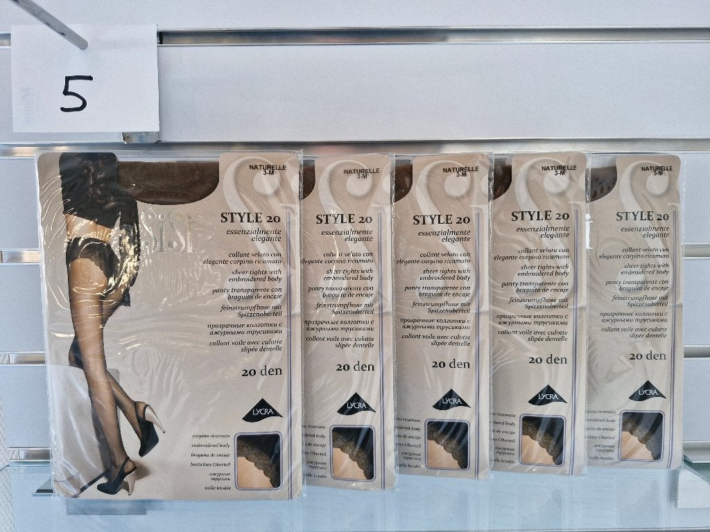 Panty’s Sisi Style 20 Naturelle 3-M Pakket 5, Sisi, Overige kleuren, Nieuw, Maat 40/42 (M)