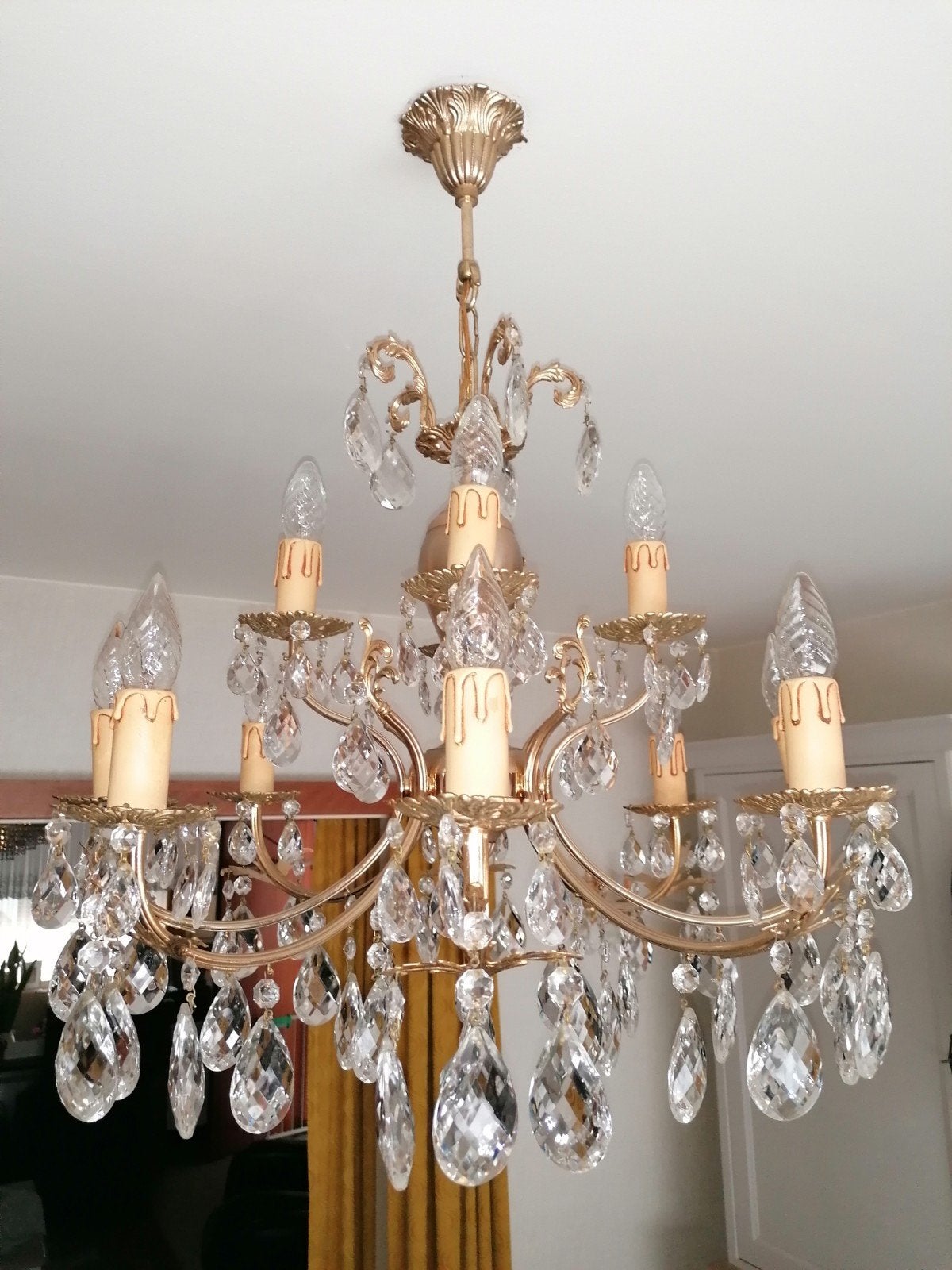 luster met 12 verlichtingspunten, Huis en Inrichting, Ophalen, Zo goed als nieuw