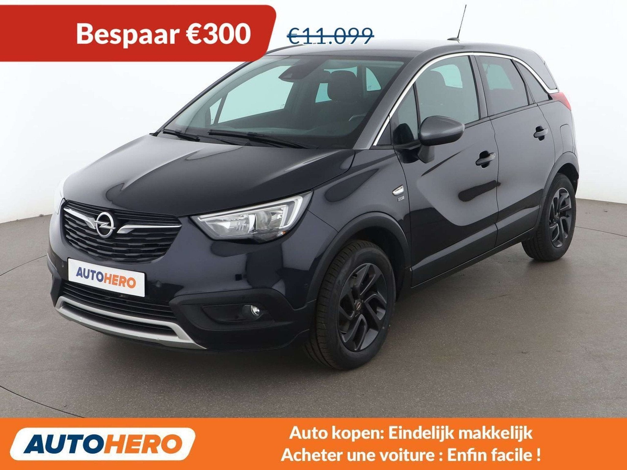 Opel Crossland X 1.2 Turbo 120 Jahre (bj 2019, automaat), Gebruikt, 1199 cc, Blauw, Overige brandstoffen