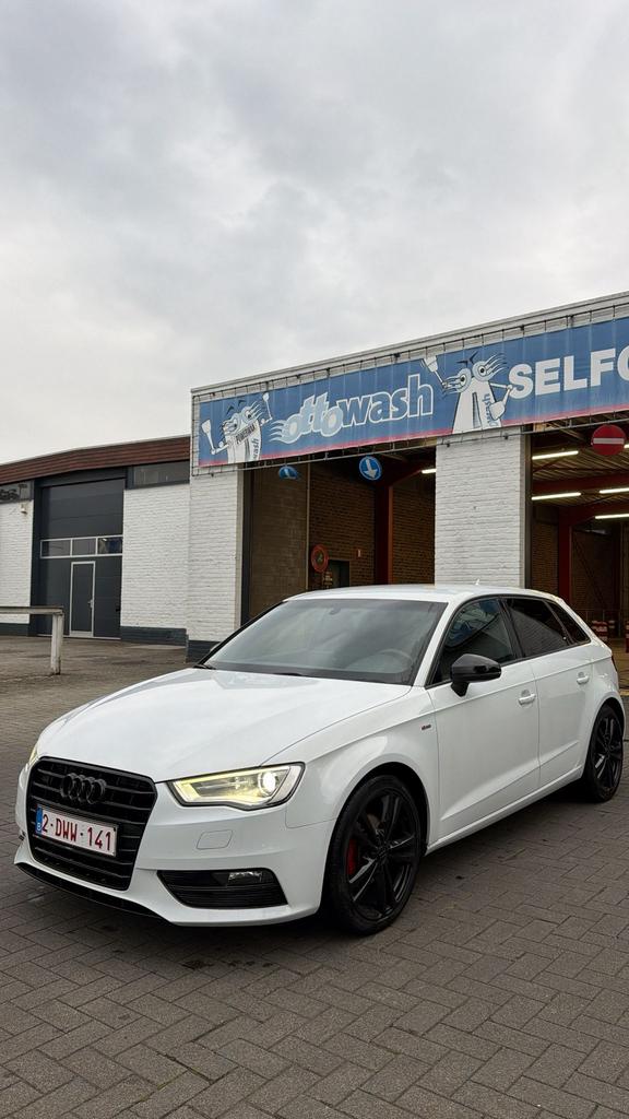Audi A3 Sportback 1.4 TFSI Ambition S line tronic, Euro 5, Zwart, Wit, 5 deurs