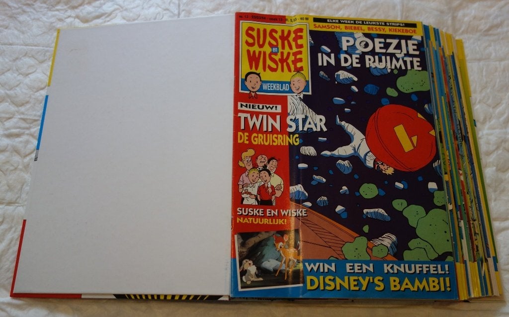 Suske en Wiske Weekblad in verzamelmap 1994 nr 13 tot 41., Verzenden, Zo goed als nieuw, Willy Vandersteen, Complete serie of reeks