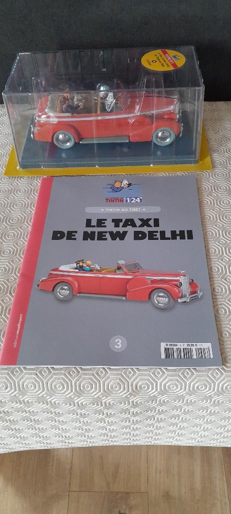 AUTO TINTIN HACHETTE 1/24 TH DE TAXI VAN NEW DELHI, Ophalen of Verzenden, Zo goed als nieuw
