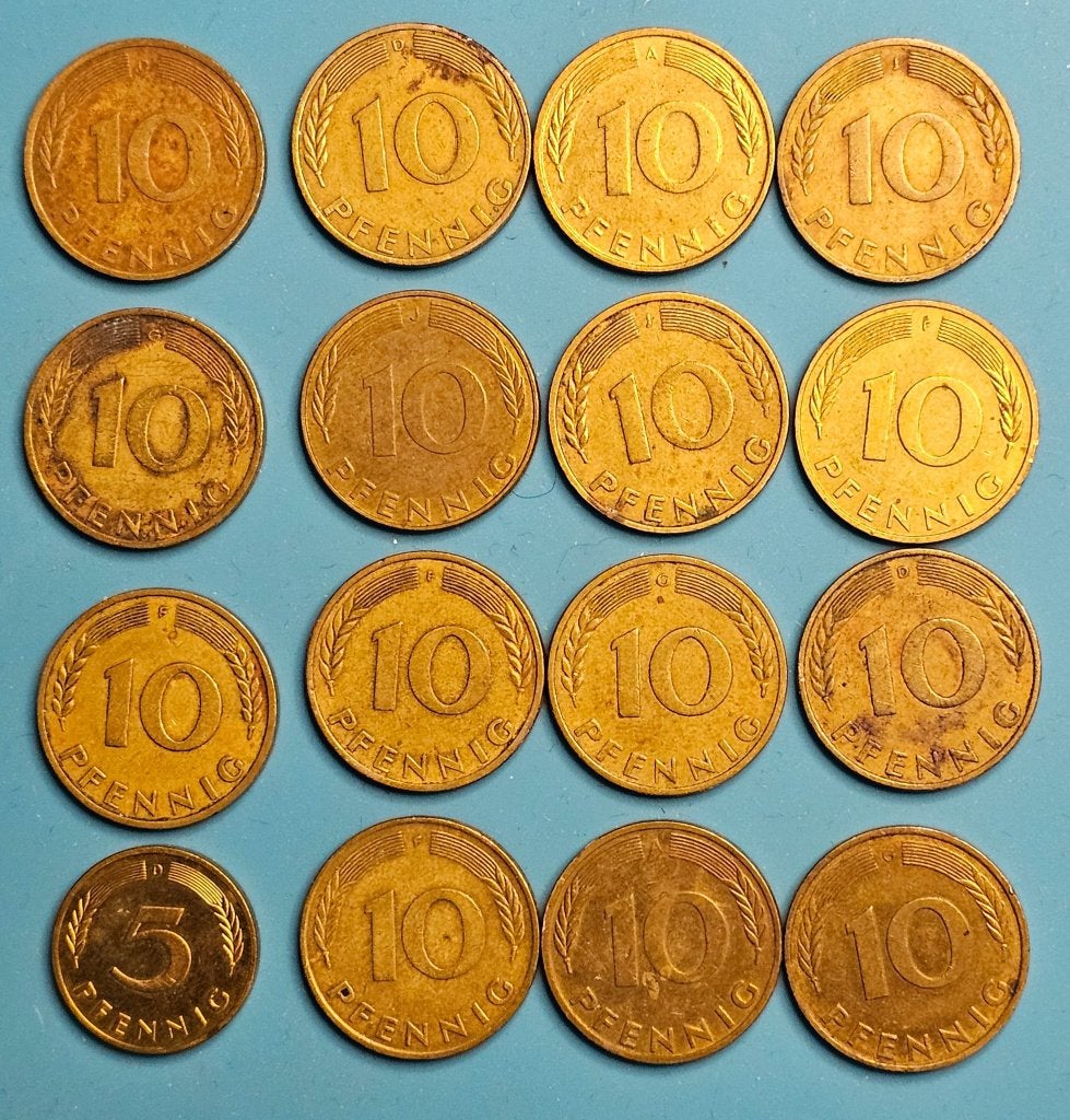Duitse Mark & Pfennig munten, Ophalen of Verzenden, Duitsland, Setje