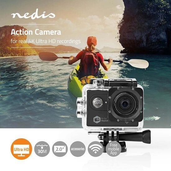 Action Cam 4K Wifi en Waterbestendig, TV, Hi-fi & Vidéo, Enlèvement ou Envoi, Neuf, Autres marques