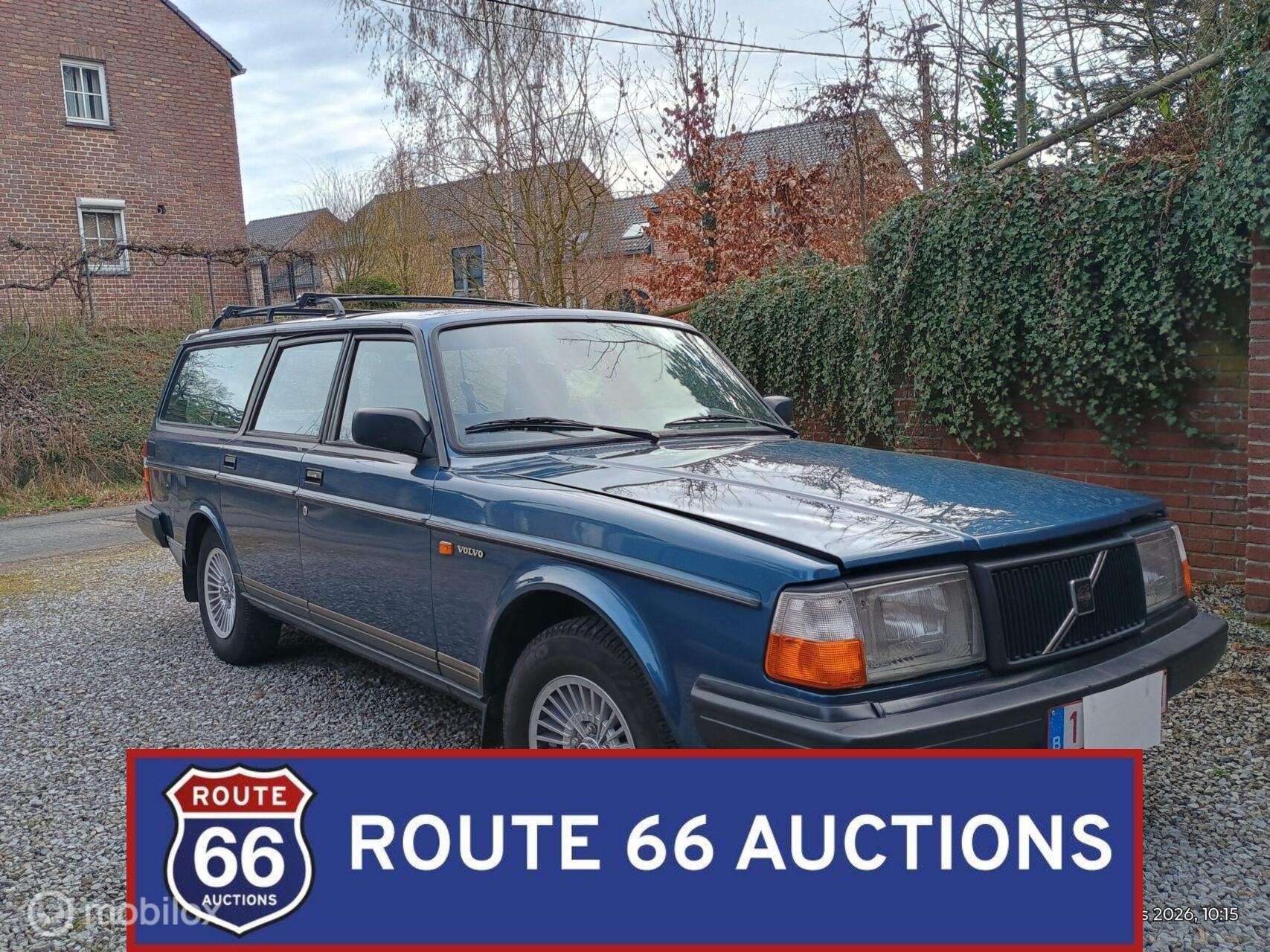 Volvo 240 GL Estate | 1988 | Route 66 Auctions, Zwart, Bedrijf, Handgeschakeld, Overige carrosserie