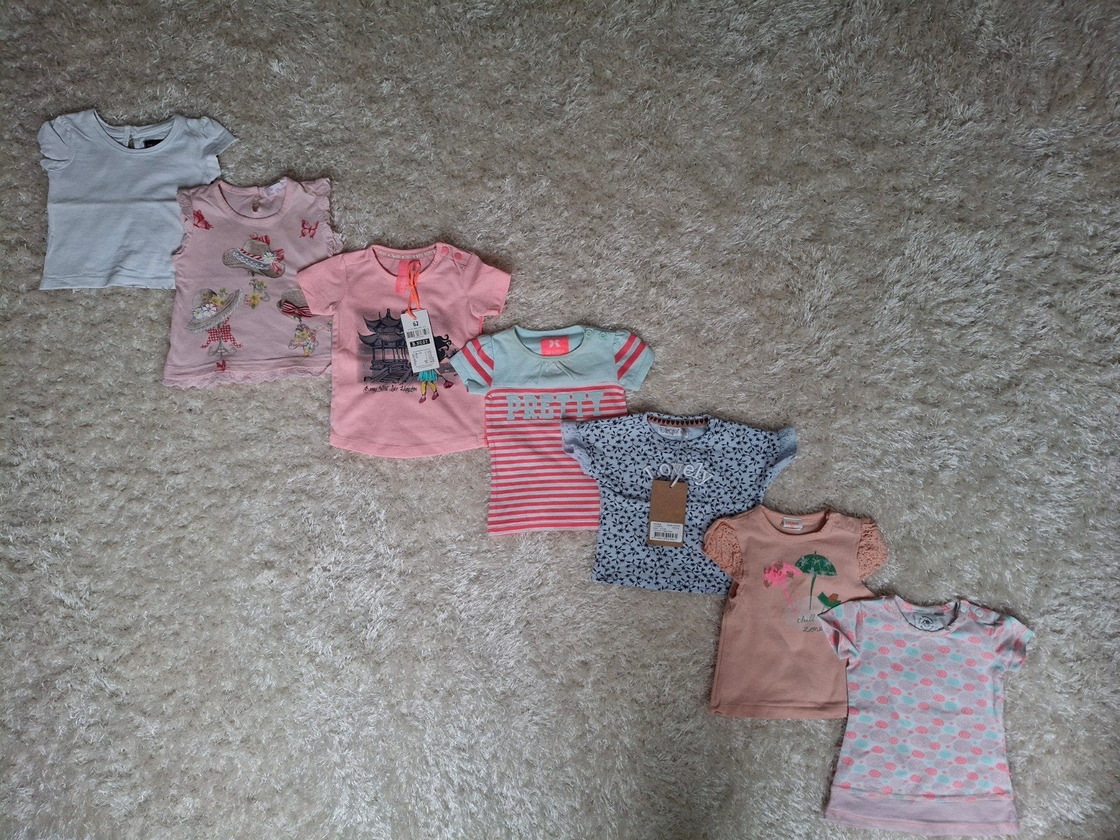 t-shirten maat 62, Enfants & Bébés, Vêtements de bébé | Taille 62, Enlèvement ou Envoi