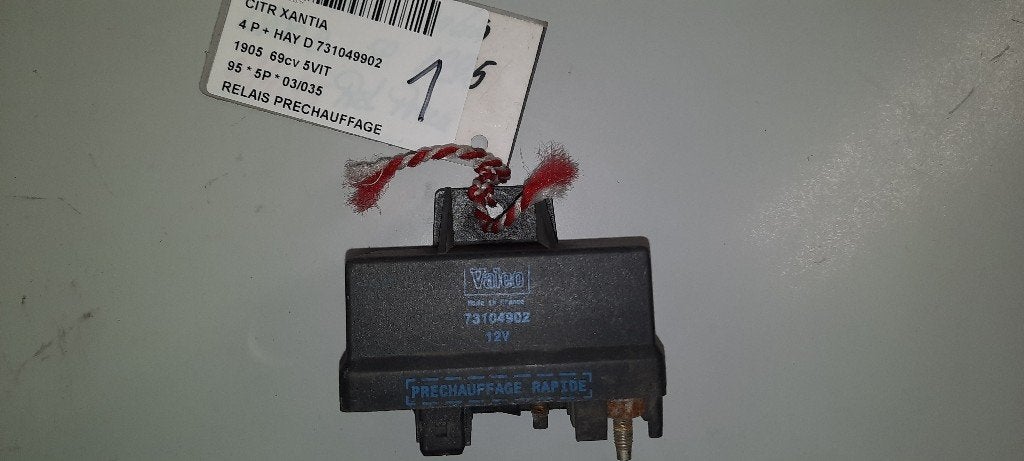 VOORGLOEI RELAIS Citroën Xantia (X1 / 2) (73104902), Gebruikt, Citroën, Mevr. I. Hauben, Rue de l'Espoir 34 34
4030  GRIVEGNÉE, BE