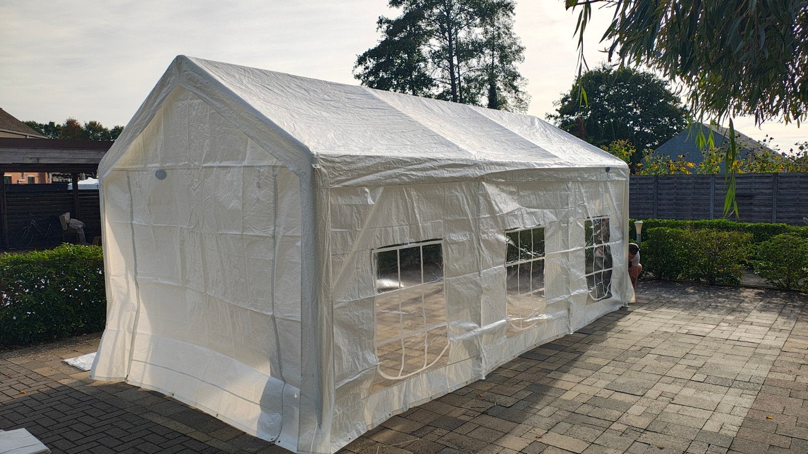 grote tent 6mx3m met alle zijwanden., Tente de réception, Moins de 4 mètres, 5 à 8 mètres, Enlèvement