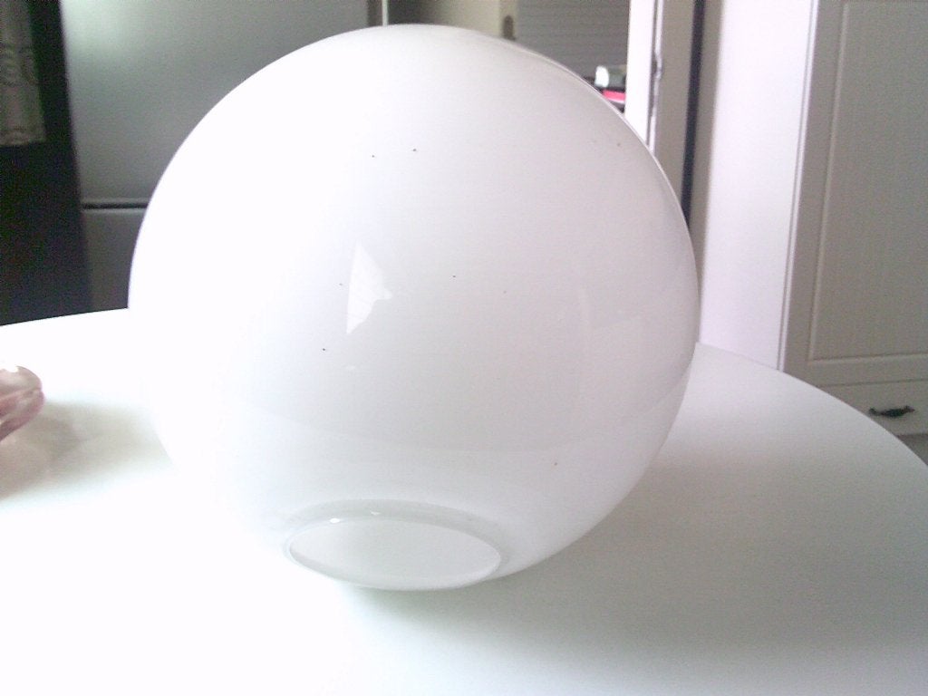 glazen lampekap doormeter 28 cm opening 10 cm, Ophalen