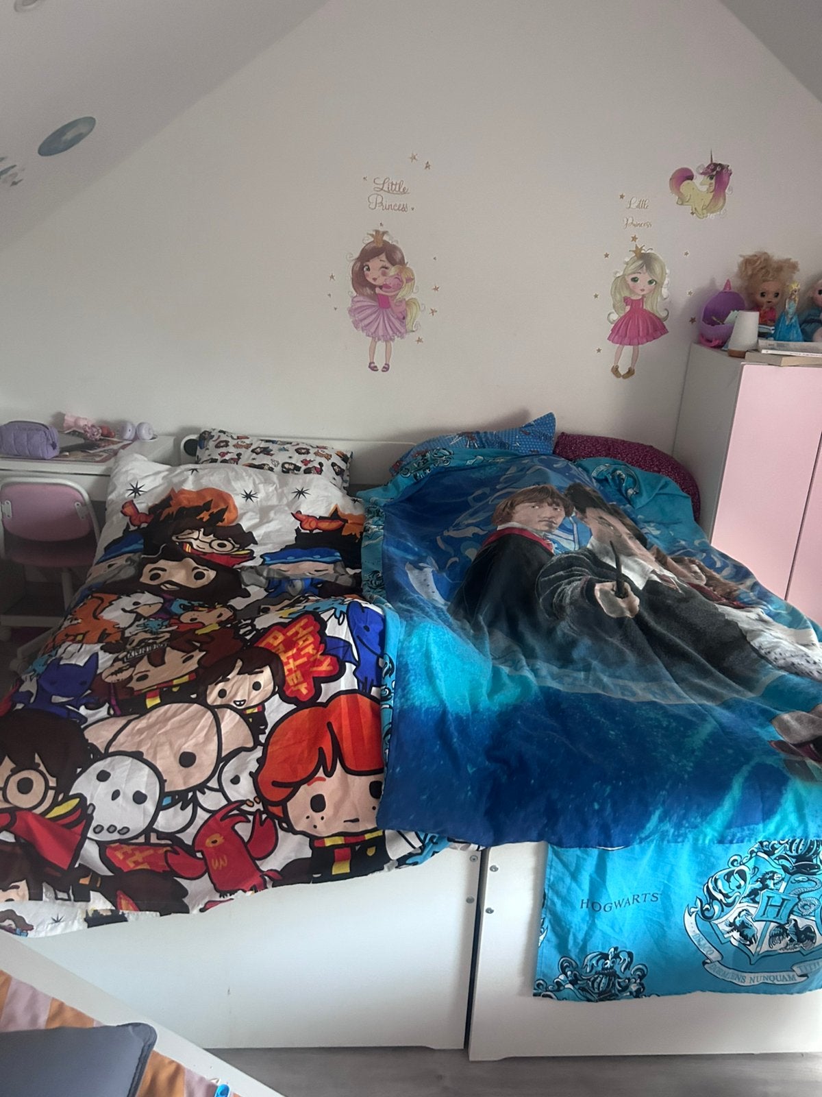 2 lit malm ikea 90x200, Enlèvement, Utilisé, Garçon ou Fille