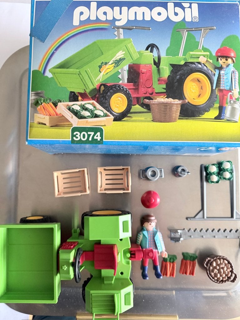 playmobil traktor 3074, Kinderen en Baby's, Speelgoed | Playmobil, Complete set, Voertuig, Ophalen of Verzenden, Zo goed als nieuw