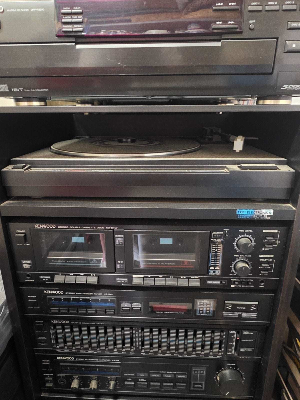 KENWOOD STEREO INSTALLATIE, Autres marques, Deck cassettes ou Lecteur-enregistreur de cassettes, Enlèvement, Utilisé