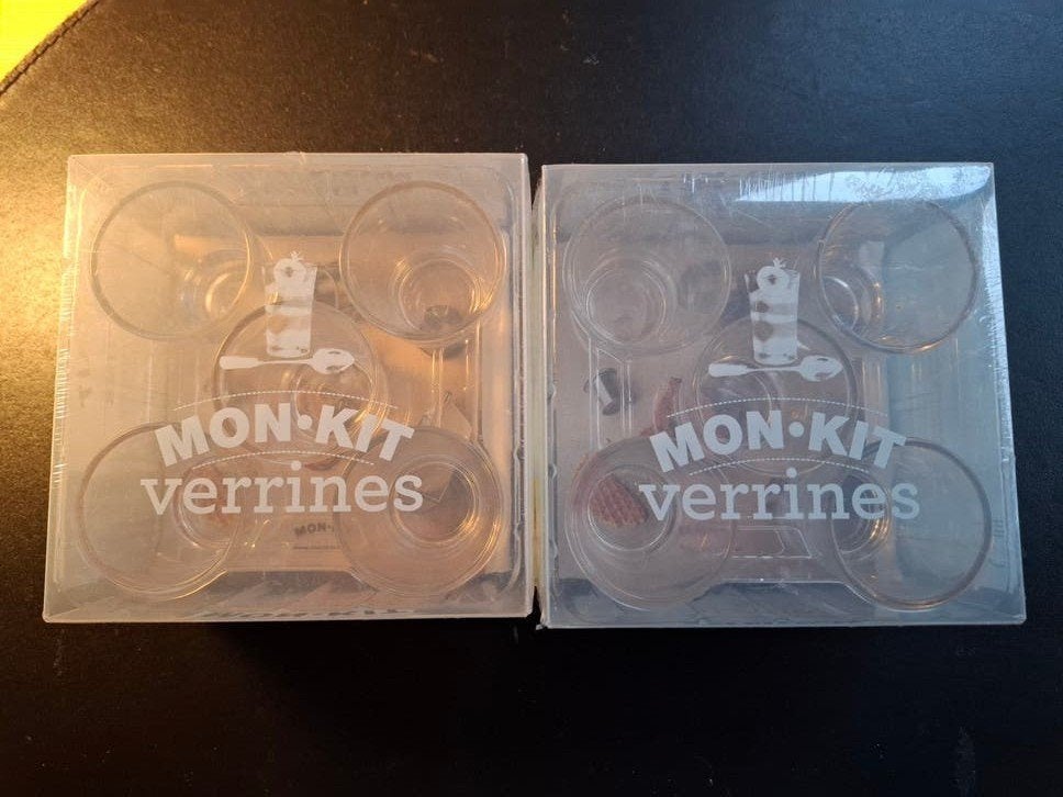 Monkit 2 boîtes verrines + 1 boite mini patisserie, Enlèvement, Neuf