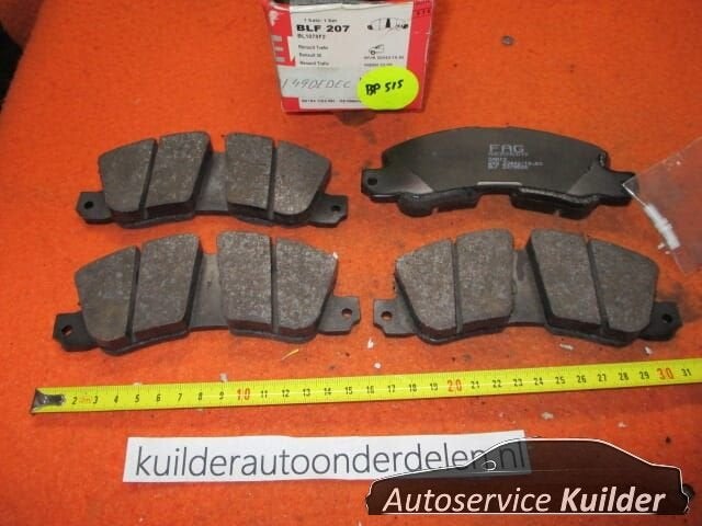 Remblokken voorzijde Renault Traffic Opel Arena BP515  BLF20, -, Nieuw, Ophalen of Verzenden, -