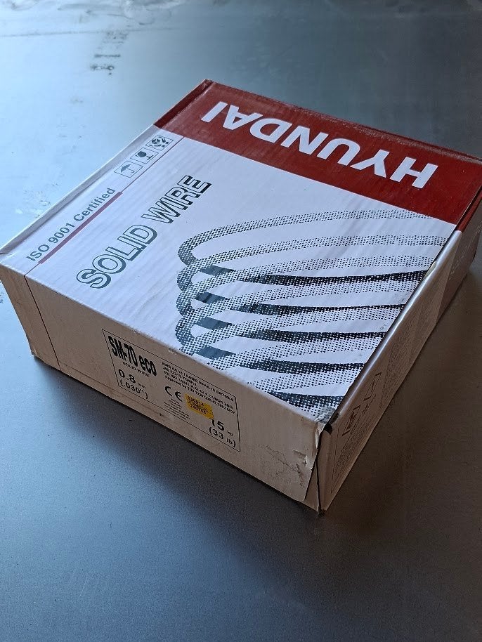 Lasdraad Hyundai dia 0,8 mm op plastieken spoelen van 15 kg, Enlèvement, Neuf, 150 à 250 ampères, CO2