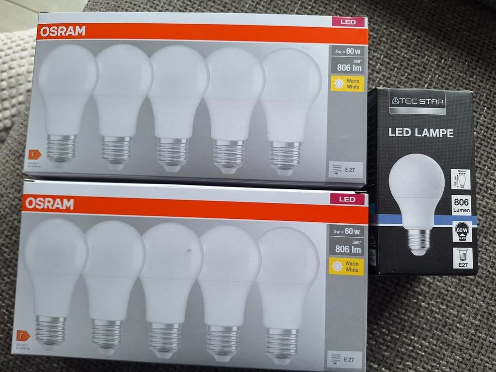 Osram Ledlampen 8W - 7st, Huis en Inrichting, Ophalen, Nieuw