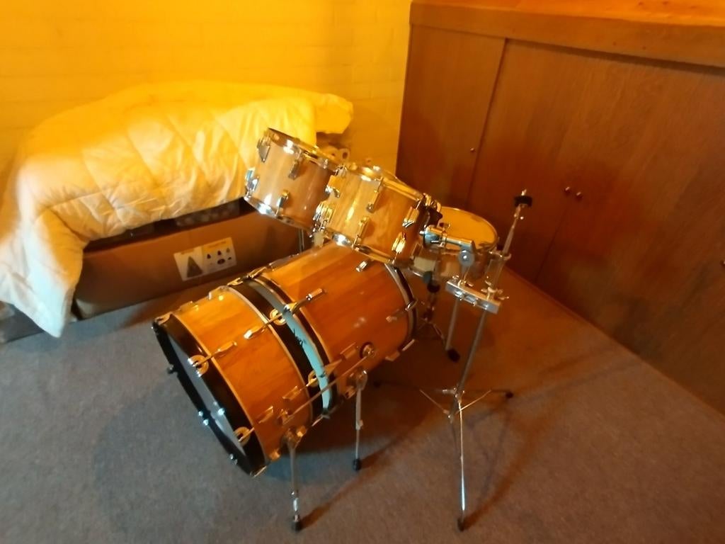 Homemade drumstel eik, Ophalen, Zo goed als nieuw